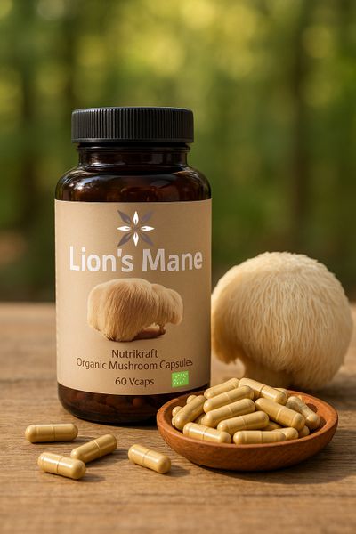 Nutrikraft - Lions Mane Capsules 450mg Organic
