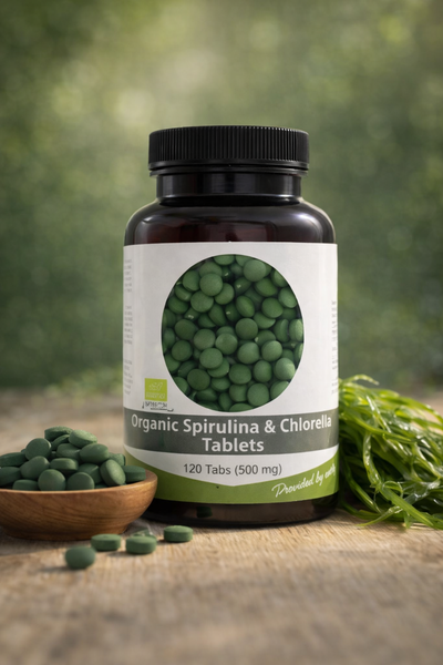 Nutrikraft Chlorella Spirulina Tabs 500mg Organic 