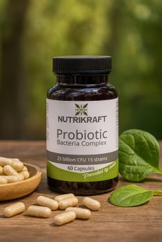 Nutrikraft - Complex de 15 Tulpini de Culturi Bacteriene 425 mg 60 Capsule